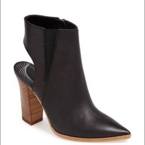 Trouvé Black Leather Bootie